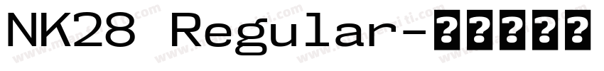 NK28 Regular字体转换